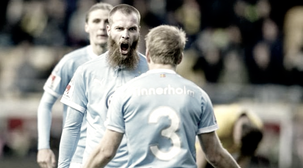 Berget with former Malmö and current NYCFC teammate Anton Tinnerholm. | Photo: NYCFC.com