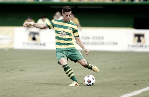 Sweat while with the Tampa Bay Rowdies. | Photo: NYCFC.com