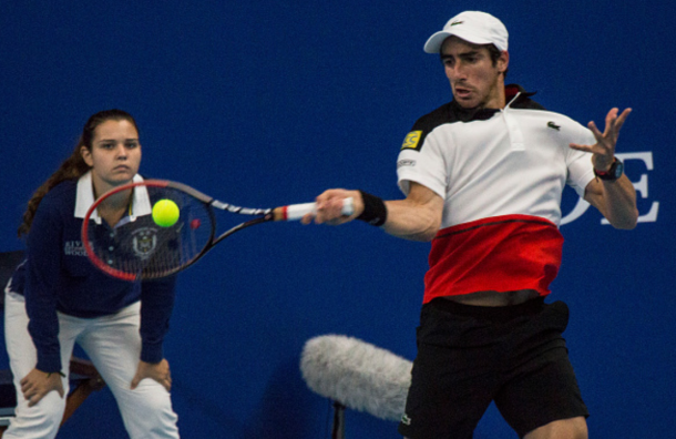 ​Pablo Cuevas strikes a forehand (Photo: Pupo/Getty Images) 