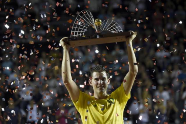 Dominic Thiem holding the Rio Open trophy, his one and only title of the year (Photo: Buda Mendes/Getty Images)
