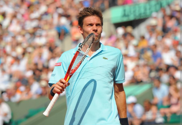 Nicolas Mahut at Roland Garros is 2012, where he made the third round for the first time (Photo: Dave Winter/Getty Images) 