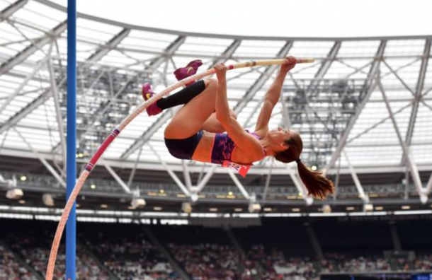 Katerina Stefanidi in action (Photo: Ben Stansall/Getty Images)