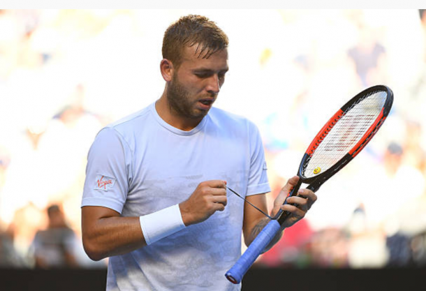 Dan Evans competing at the Australian Open earlier this year (Photo:Quinn/Rooney/Getty Images)