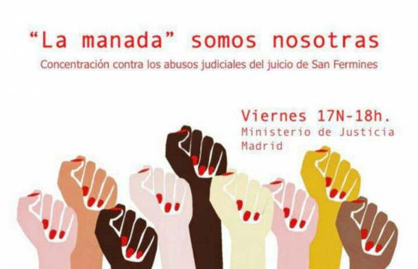 Manifestación en contra de la culpabilidad que se otorgaba a la víctima por el acoso ejercido en el caso de La Manada. | Imagen:. Google.com