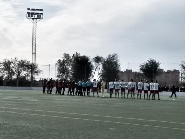 Tras el empate cosechado hoy por ambos equipos, el Trival sigue tercero y el RCD Carabanchel se mantiene en la zona media de la tabla. Fotografía: Francisco Nieto.