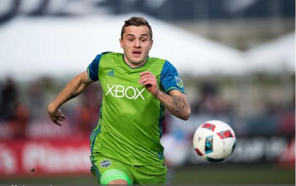 Seattle Sounders forward Jordan Morris (above) scored the game's only goal on Sunday. Photo credit: Daniel Petty/Getty Images Sport 