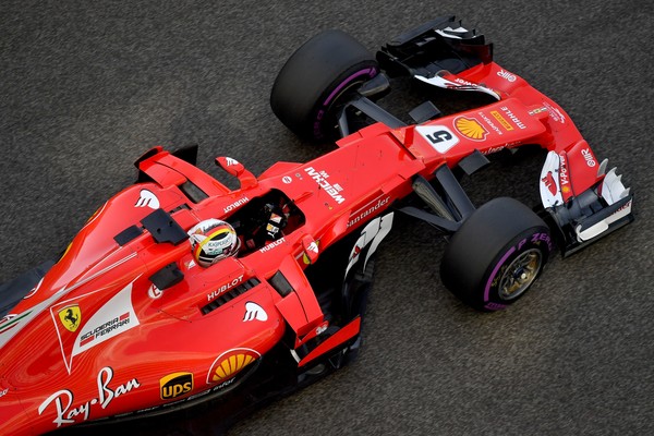 Ferrari de Sebastian Vettel. Fuente: Getty Images