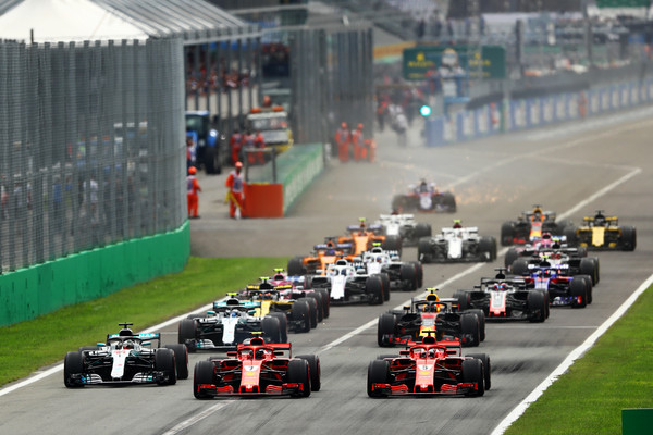 Salida del Gran Premio de Italia de 2018 | Fuente: Getty Images