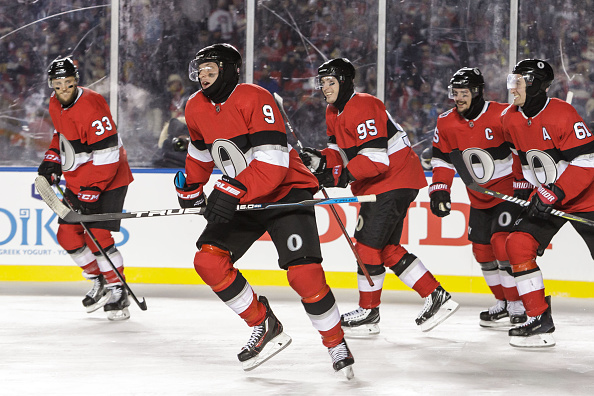 The Ottawa Senators came out on top 3-0 in the NHL 100 Classic on December 16, 2017. (Photo: Getty Images)