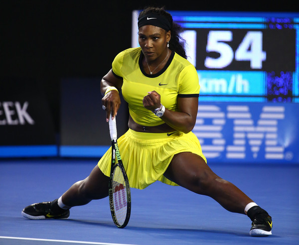 Serena Williams celebrates after winning a point against Angelique Kerber during the 2016 Australian Open final. | Photo: Quinn Rooney/Getty Images