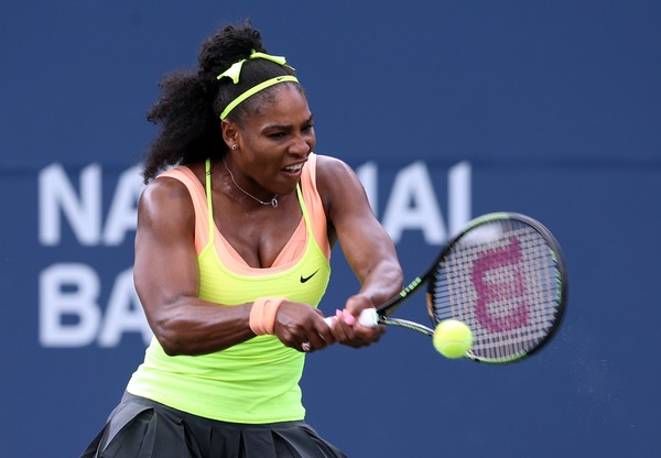 Serena Williams in 2015 Rogers Cup action. Photo: Vaughn Ridley/Getty Images