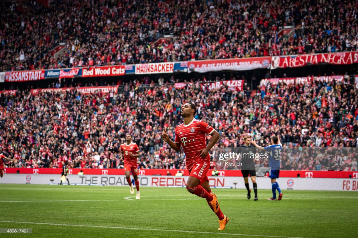 <strong><a  data-cke-saved-href='https://www.vavel.com/en/international-football/2021/03/13/germany-bundesliga/1063320-werder-bremen-1-3-bayern-munich-thomas-muller-masterclass-leads-the-bavarians-to-victory.html' href='https://www.vavel.com/en/international-football/2021/03/13/germany-bundesliga/1063320-werder-bremen-1-3-bayern-munich-thomas-muller-masterclass-leads-the-bavarians-to-victory.html'>Serge Gnabry</a></strong> is in fine form for Bayern, scoring four goals in his last three games PHOTO CREDIT: T. Kieslich