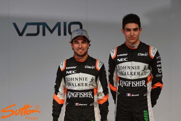Perez says Ocon must "be intelligent", but the Frenchman "won't change my attitude." (Image Credit: Sutton Images)