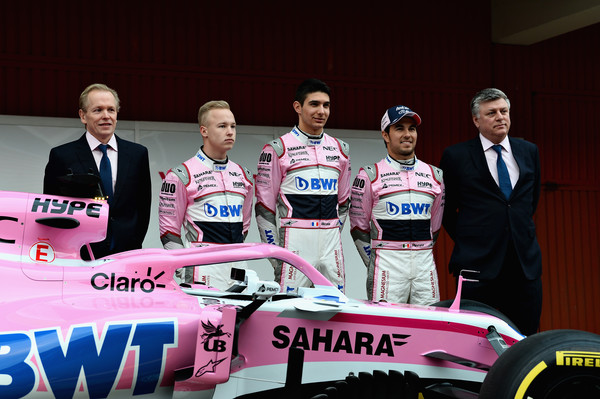 Presentación de Force India en la pretemporada de Barcelona. Fuente: Getty Images