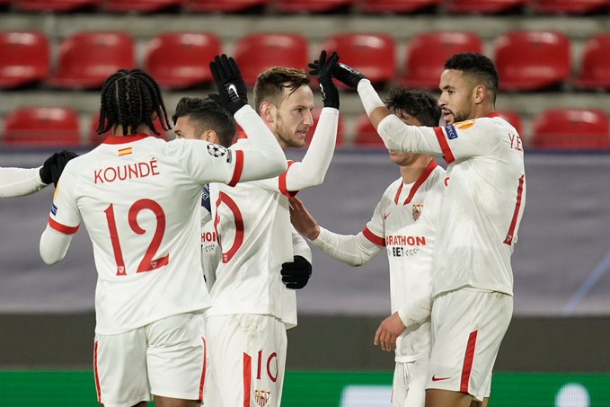 Sevilla en la Champions // Fuente: Sevilla FC