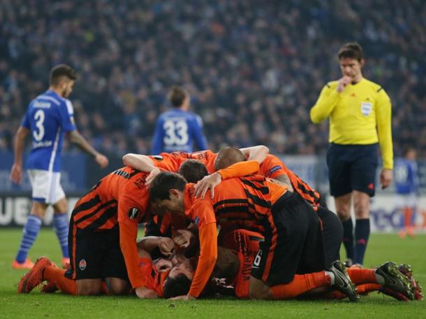 Shakhtar celebrate. | Image source: kicker - Getty Images