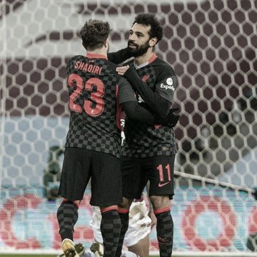 Shaqiri asistió a Salah para el 4-1. Foto: Liverpool.