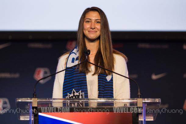 Arielle Ship at the 2017 NWSL College Draft | Source: Jenny Chuang - VAVEL USA