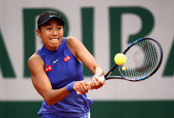 Zhang Shuai put up a tough fight today | Photo: Julian Finney/Getty Images Europe