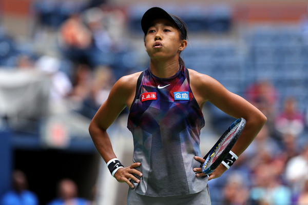 Zhang Shuai would rue her missed opportunities during the encounter, having missed a match point | Photo: Richard Heathcote/Getty Images North America
