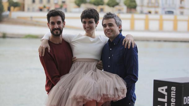 Jacinto Bobo (izquierda), Silvia Acosta (centro) y director Guillermo Rojas. 