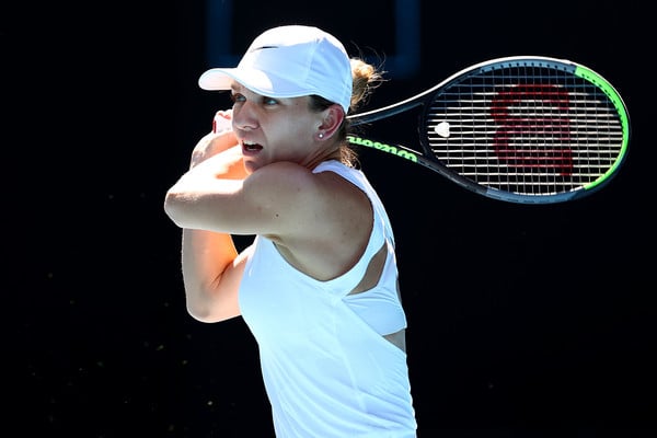 Halep in action at the Australian Open this year (Image: AsiaPac)
