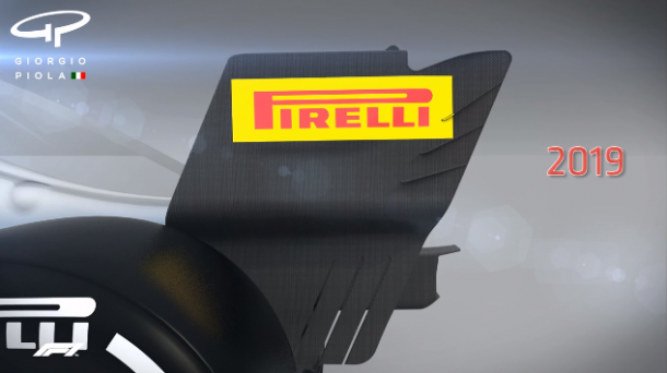 Sin branquias en 2019 en el alerón trasero | Foto: Giorgio Piola - F1.com