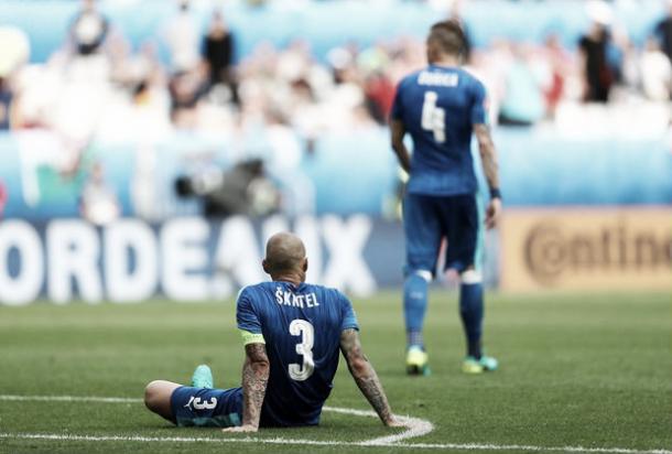 Martin Skrtel was lucky to see out the entire 90 minutes without a redcard (image: Getty)