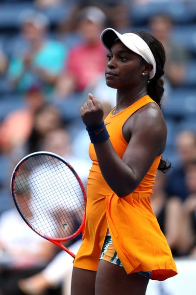 Sloane Stephens celebrates the win | Photo: Matthew Stockman/Getty Images North America