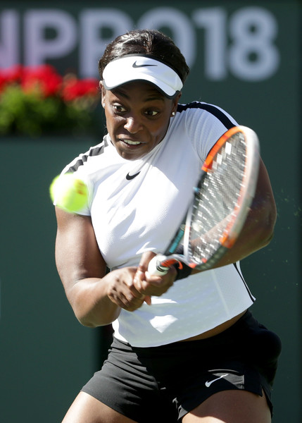 Sloane Stephens was in control for the majority of the match, although she faced some troubles in the second set | Photo: Jeff Gross/Getty Images North America