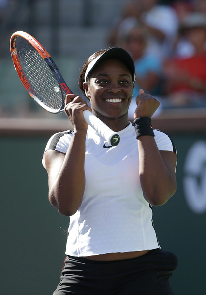 Sloane Stephens celebrates grabbing the confidence-boosting victory | Photo: Jeff Gross/Getty Images North America