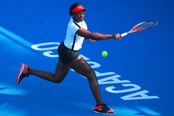 Sloane Stephens' baseline game went AWOL in the closing stages of the upset | Photo: Hector Vivas/Getty Images South America
