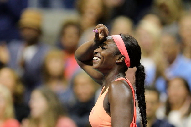 Photo: Tim Clayton/Corbis via Getty Images-Sloane Stephens elated after her semifinal victory.