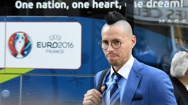 Hamsik, stella della Slovacchia, twitter @EURO2016