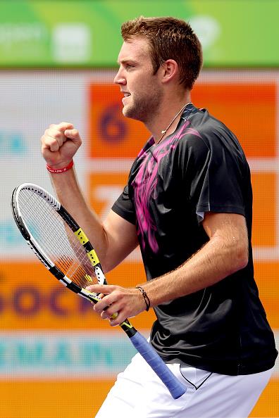 Jack Sock during his second round match. Photo: Miami Open