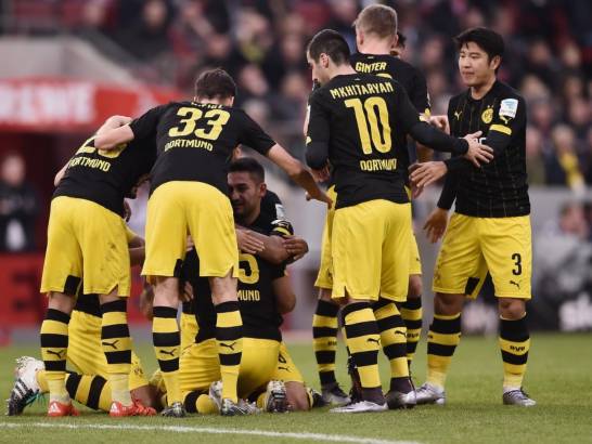 BVB celebrate their opener - it wouldn't be a happy ending, however. (Image credit: kicker - Getty Images)