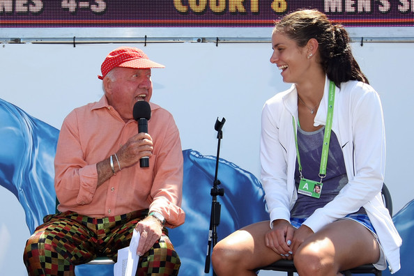 Bud Collins at the Miami Open/Zimbio