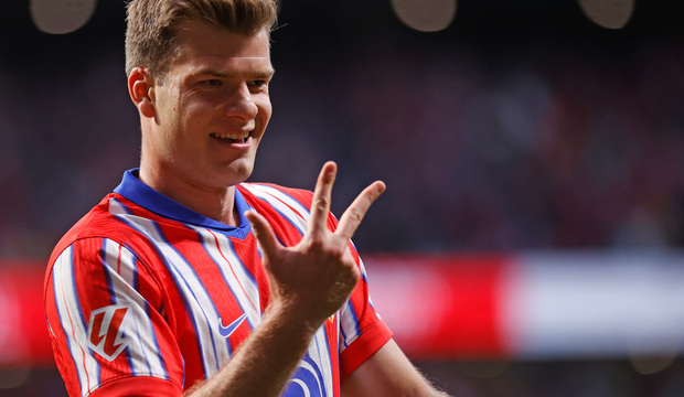 Sorloth tras anotar el hat-trick más rápido de la historia. /Fuente: @EFE
