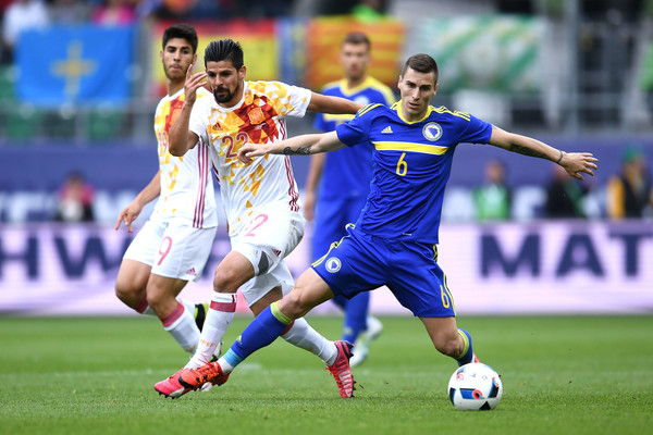 Bosnia gave Spain a real test even with ten men (photo: Getty Images)