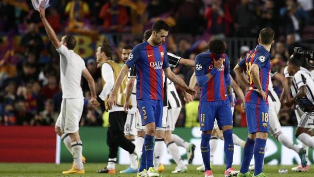 La delusione del Barça dopo l'eliminazione dalla Champions. Fonte foto: la stampa
