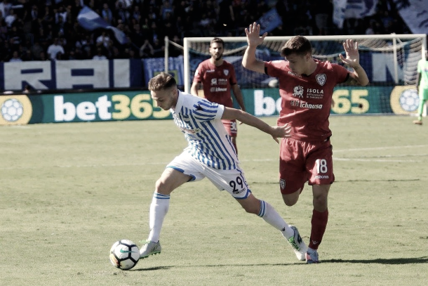 Imágen del partido disputado entre SPAL y Cagliari // Fuente: SPAL