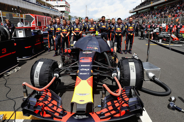 El coche de Ricciardo en la parrilla del GP de España | Foto: Getty Images Europe