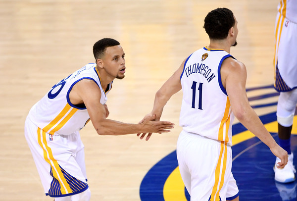 The Splash Brothers combined for 20 points, but they won't stoop so low again. Credit: Thearon W. Henderson/Getty Images North America