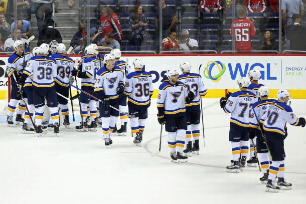 The St. Louis Blues who have never won a Cup are hoping to change that this season. (Photo:Geoff Burke-USA TODAY Sports