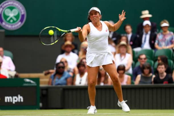 Irina Falconi tried her best but was just not good enough against the world number one (Getty/Michael Steele)