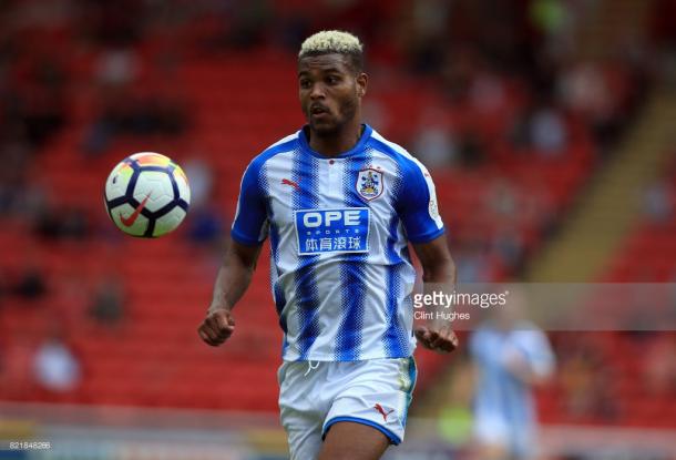 New signing Steve Mounié in pre-season actions