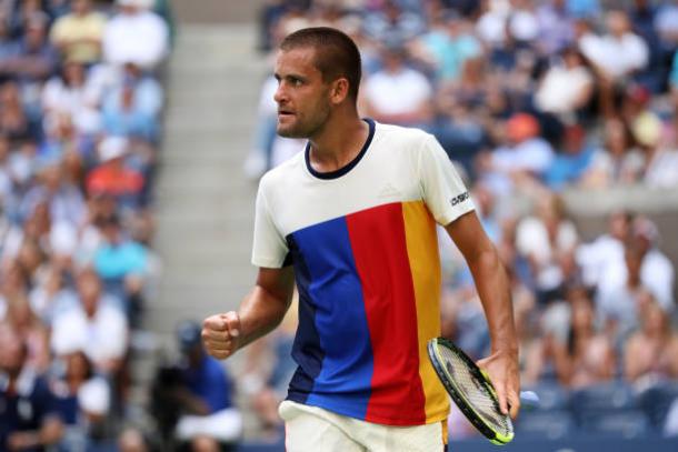 Youzhny struggled physically towards the end after two strong sets (Getty/Matthew Stockman)