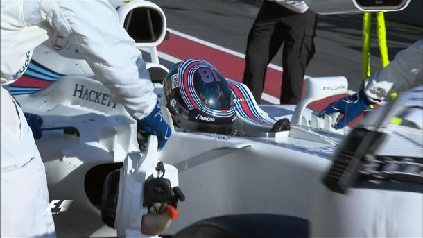 Lance Stroll abandona sua primeira prova na F1 (Foto: Divulgação/F1)