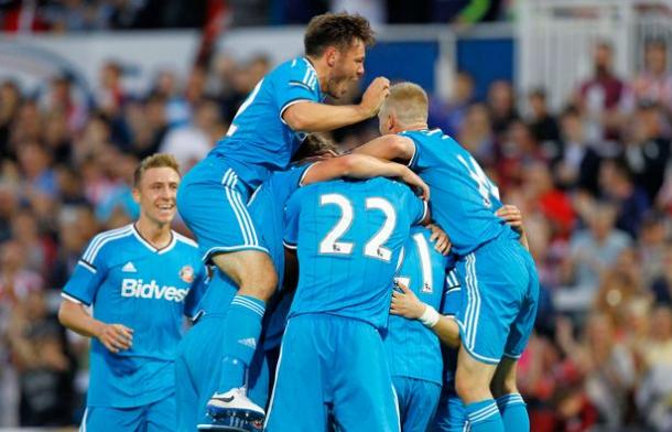 Sunderland celebrate the last time these two sides met. | Image source: The Chronicle