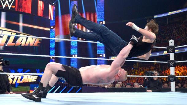Ambrose was introduced to Suplex City. Photo: WWE